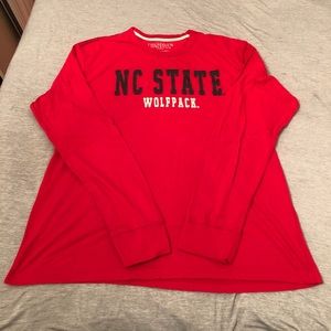 NC State NCSU Wolfpack Long Sleeve T-Shirt Tee Red